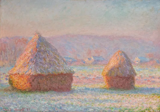 Les Meules, effet de gelée blanche