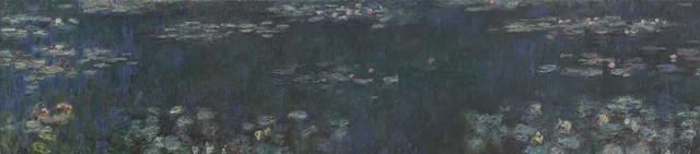 睡蓮：緑の反映