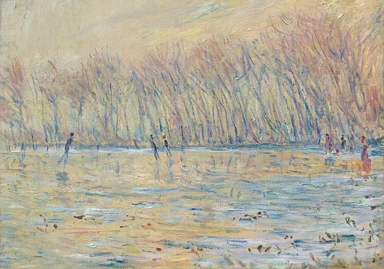Les patineurs à Giverny