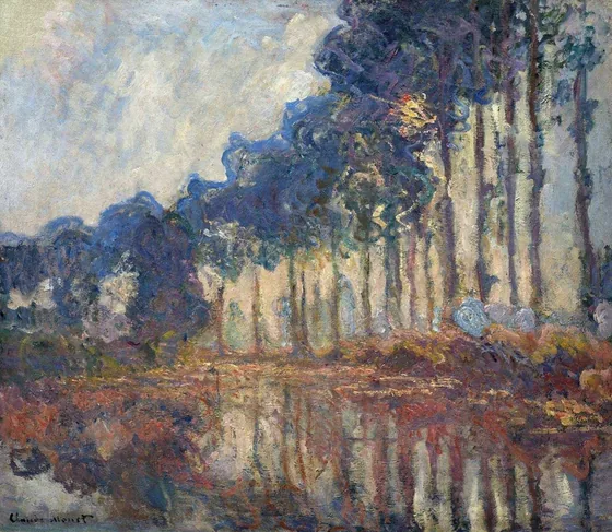 Les peupliers, automne