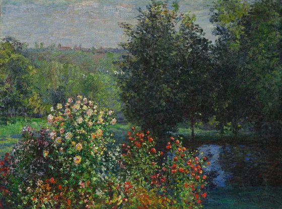 Les rosiers dans le jardin de Montgeron