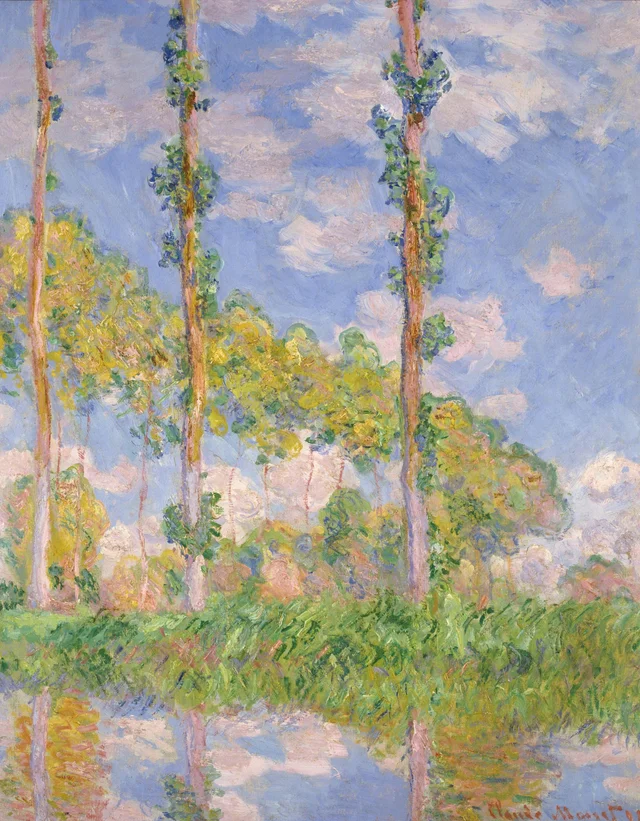Les Trois Arbres, été, Claude Monet