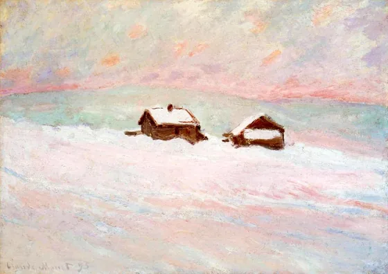 Maisons dans la neige, Norvège