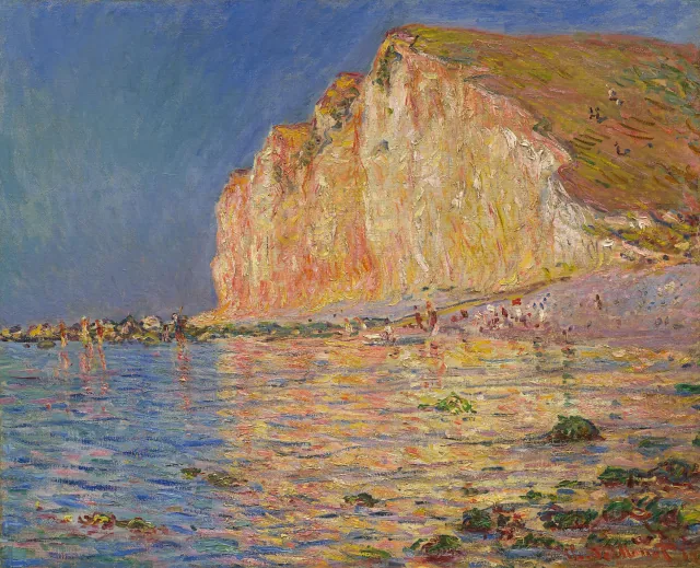 Marée basse aux Petites-Dalles, Claude Monet