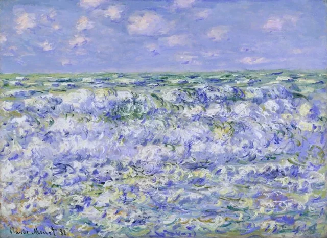 Mer agitée (661), Claude Monet