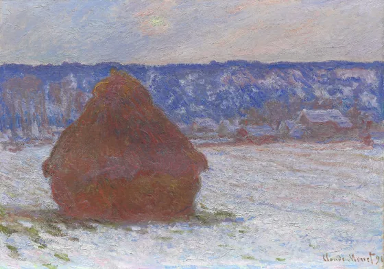 Meules, effet de neige