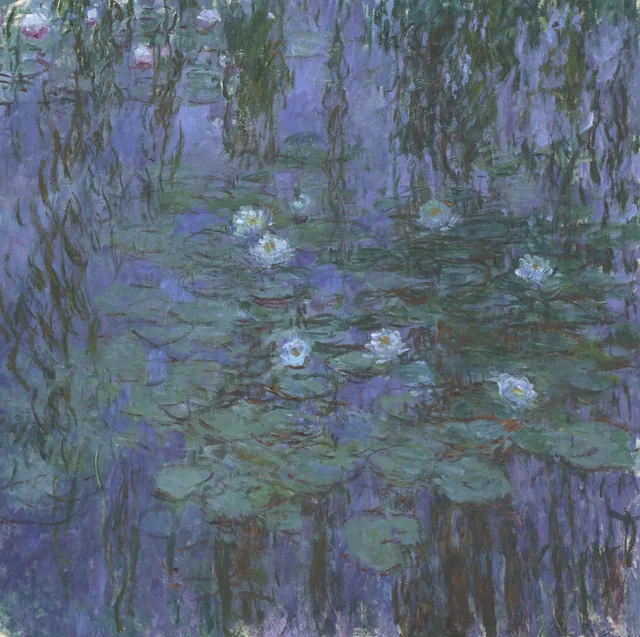 Nymphéas bleus, Claude Monet