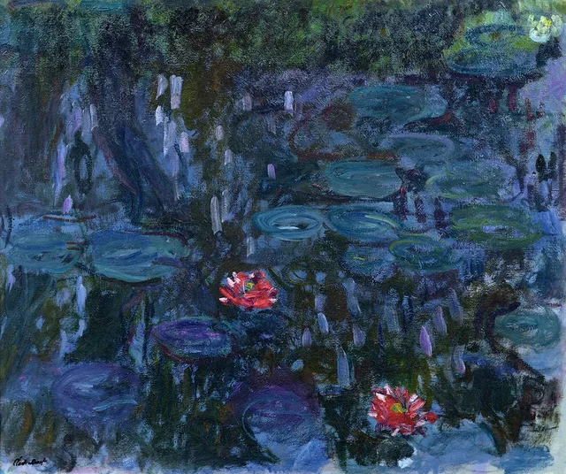 Nenúfares, reflejos de sauce