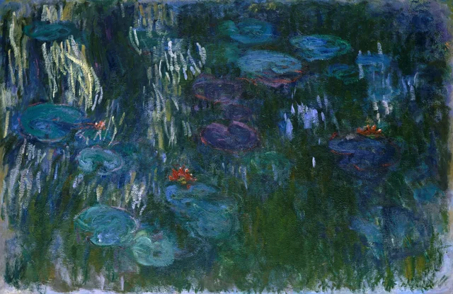 Nenúfares, reflejos de sauce