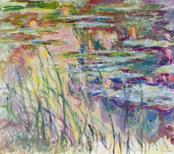 Nymphéas, reflets sur l'eau