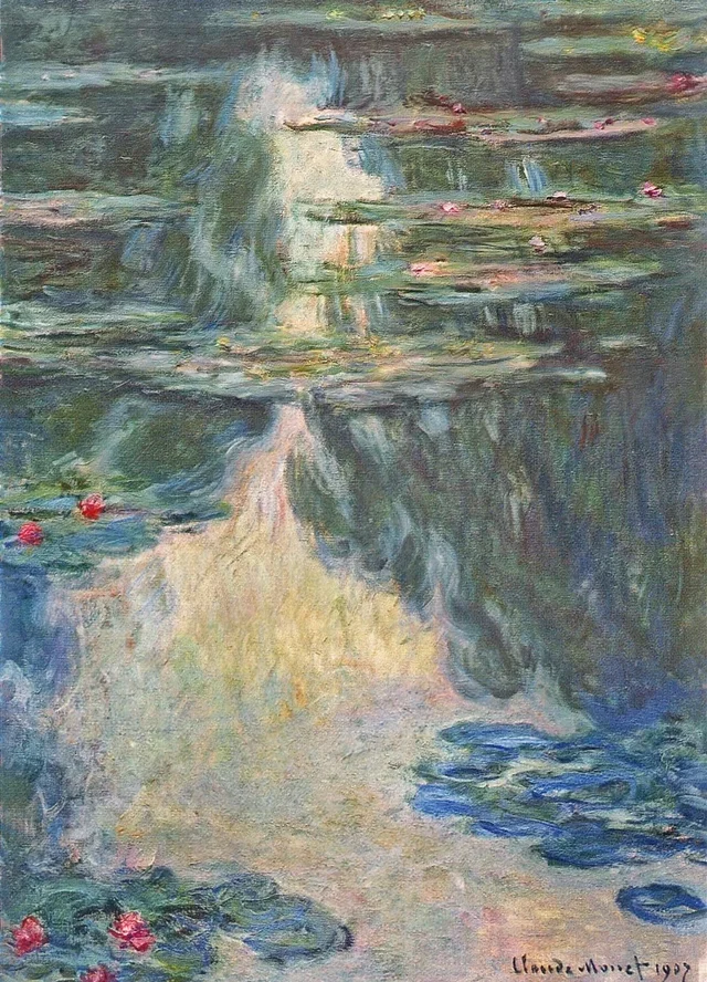 Nenúfares, tiempo gris