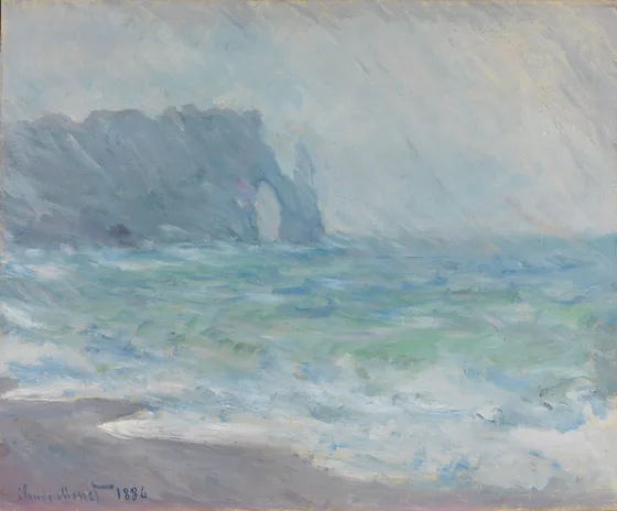 Pluie à Étretat
