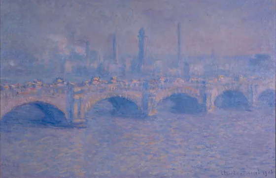 Pont de Waterloo, effet de soleil