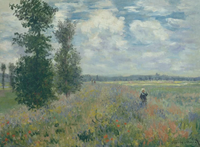 Poppy Fields near Argenteuil, Claude Monet