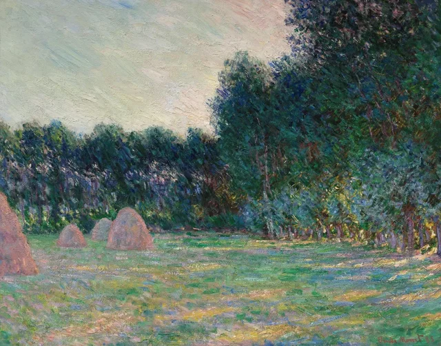 Pradera con almiares cerca de Giverny