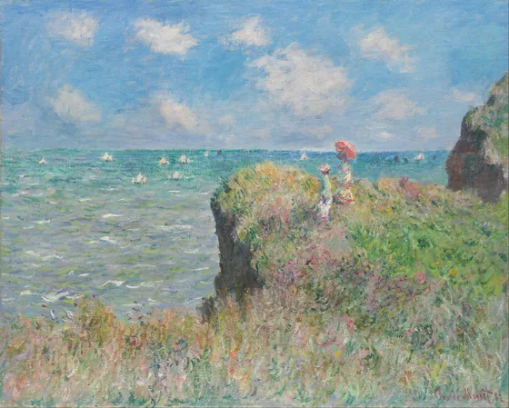 Promenade sur la falaise, Pourville