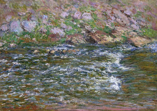 Rápidos en el Petite Creuse en Fresselines