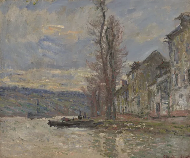 Río en Lavacourt, Claude Monet
