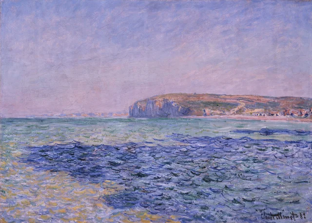 Shadows on the Sea. The Cliffs at Pourville, Claude Monet