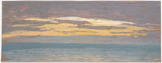 Soleil couchant sur la mer