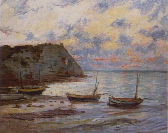 Sunset at Etretat