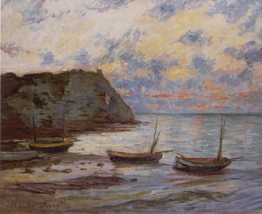 Sunset at Etretat