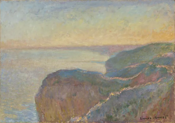 Sur la falaise de Dieppe