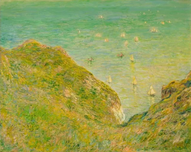 En el acantilado de Pourville, tiempo despejado