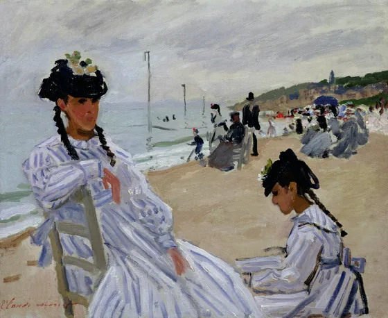 Sur la plage à Trouville