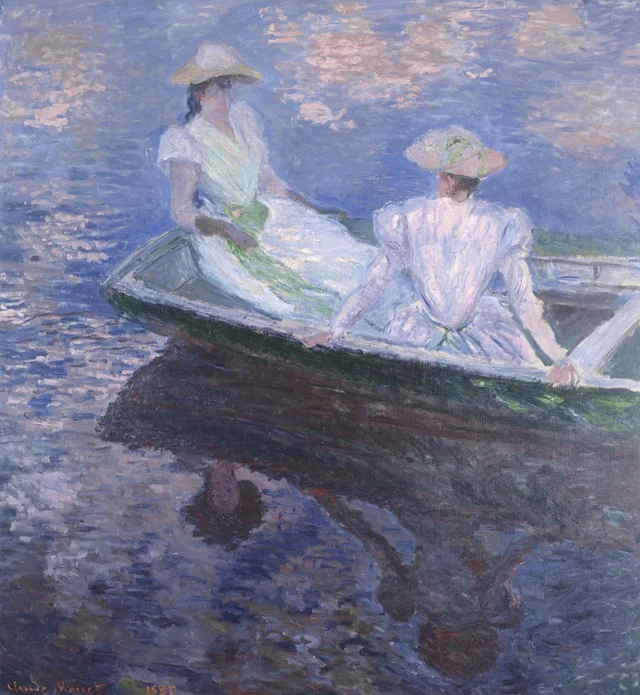 Sur le bateau, Claude Monet