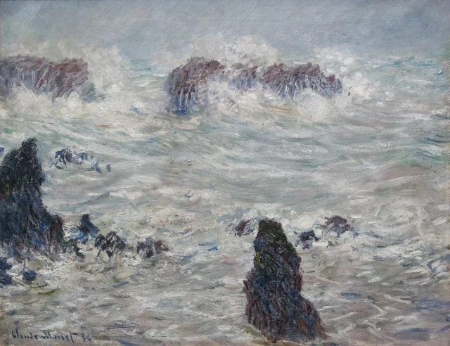 Tempestad, costas de Belle-Île