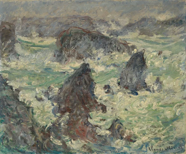 Tempestad en las costas de Belle-Île