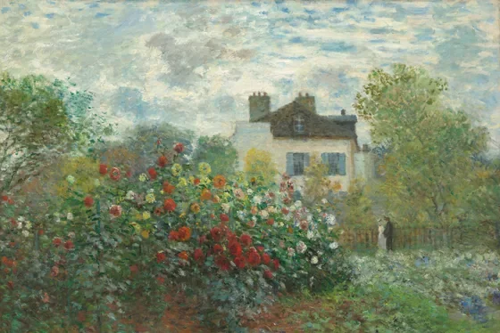 The Artist's Garden in Argenteuil (A Corner of the Garden with Dahlias)