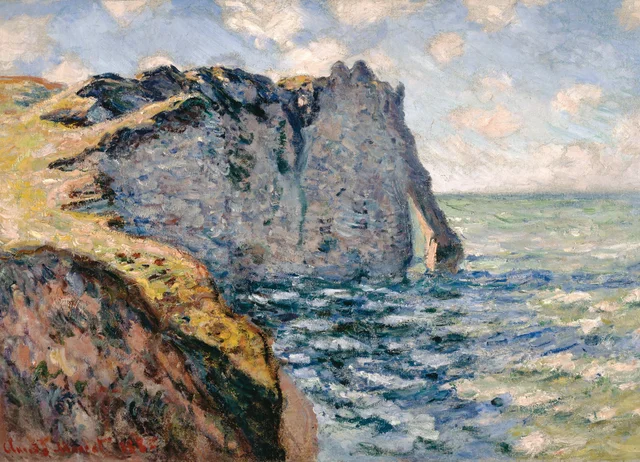 The Cliff of Aval, Etrétat, Claude Monet