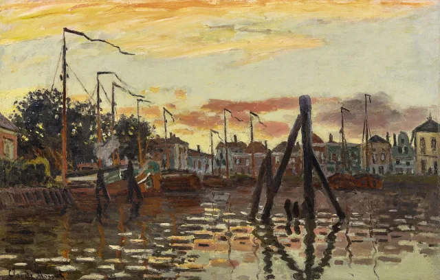 Le Port de Zaandam, Claude Monet