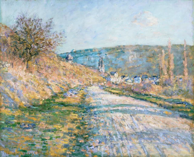 The Road to Vétheuil, Claude Monet