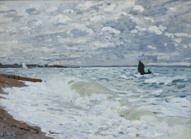 The Sea at Le Havre, Claude Monet