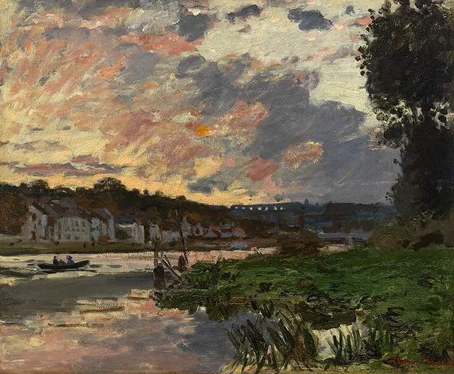 The Seine at Bougival, Claude Monet