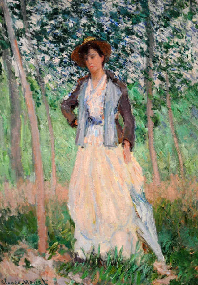 La paseante (Suzanne Hoschedé, más tarde la señora Theodore Earl Butler, 1868-1899)