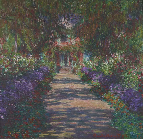 Une Allée du jardin de Monet, Giverny