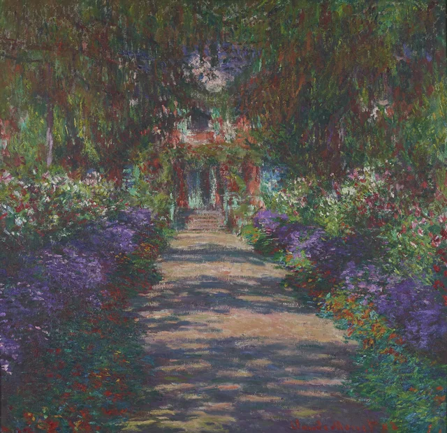 Una alameda del jardín de Monet, Giverny