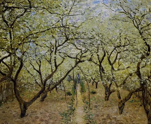 Verger en fleurs, Claude Monet