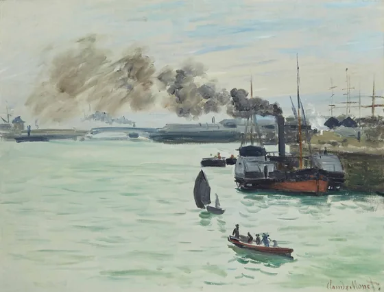 Vue d'un port