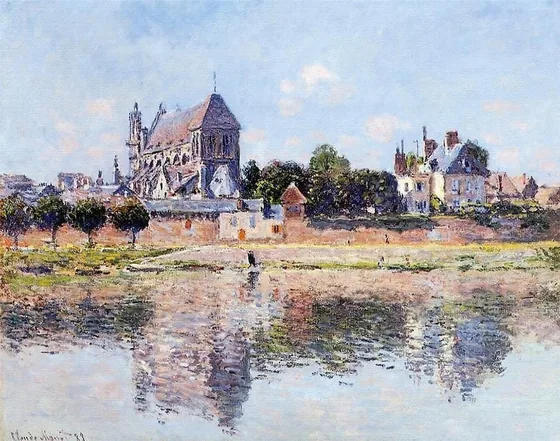 Vue de l'église de Vernon