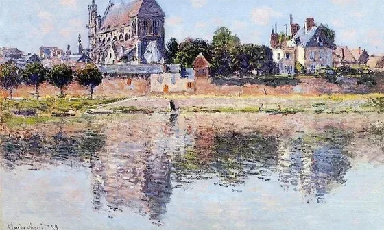 Vue de l'église de Vernon