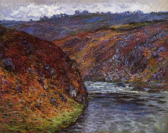 Vue de la Creuse par temps couvert
