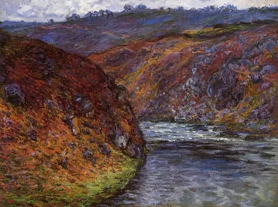 Vue de la Creuse par temps couvert