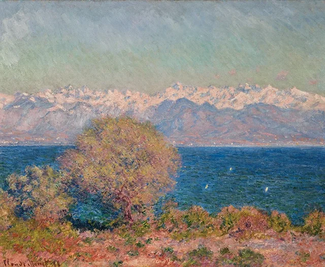 Vue du cap d'Antibes, Claude Monet