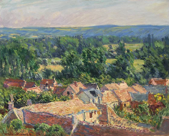 Vue du village de Giverny