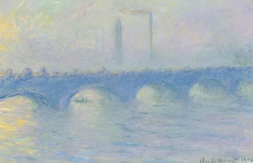 Waterloo Bridge, effet de brume